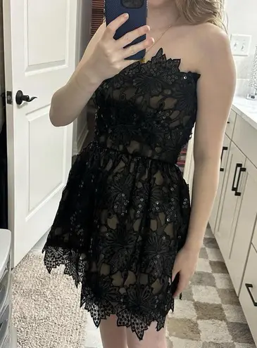 Vintage William Pearson Black Sequin Goth Dress Party Altered Item Fits Small