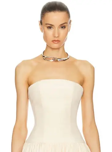 Amber Sceats Choker in Silver One Size New Womens Metal Lined Necklace Cuff