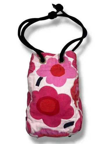 Vintage Great Aunt Fannie's Attic Mini Floral Bucket Bag Pink