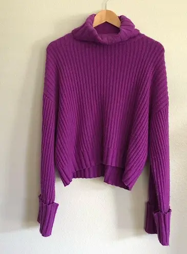 Nine West  Purple Turtleneck Sweater Size M