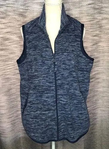 Woman Within  BLUE COZY VEST SIZE 14