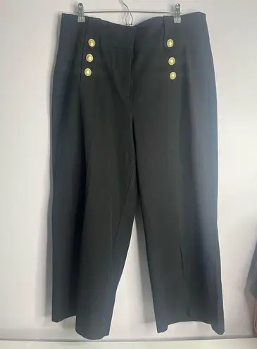 Lane Bryant  Black High Rise Sailor pants  sz 18