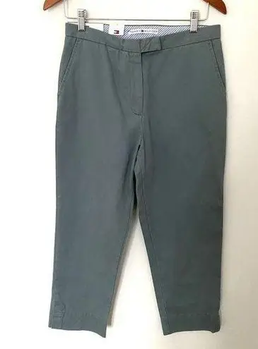 Tommy Hilfiger NWT  Green Chinos Relaxed Fit Flat Front Sz 8