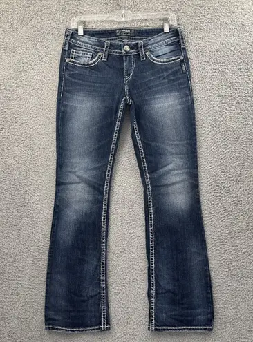 Silver Jeans Y2K Pioneer Flap Low Rise Western Rodeo Festival Women's 28 x 30.5