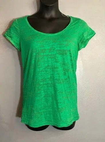 Splash green burnout tshirt