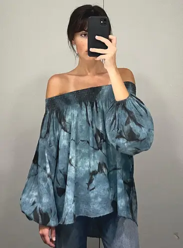 One Teaspoon Off The Shoulder Tie Dye Top NWOT