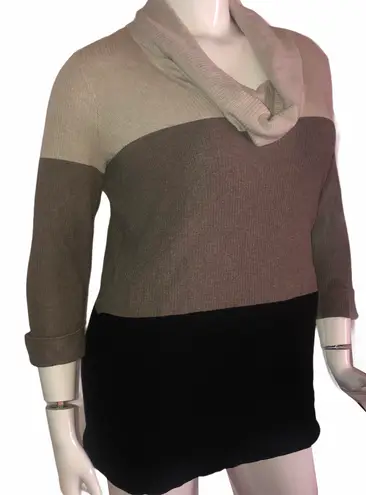 International concepts INC Stripes Rib Knit Turtleneck Tunic