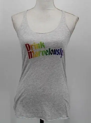 Ketel One Vodka Drink Marvelously Racerback Tank Top Rainbow Pride Gray Size XS