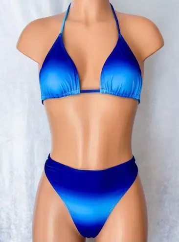 Boutique Blue Ombré Toned, Bikini Set