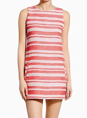 Cupcakes and Cashmere Athena Red White Striped Sleeveless Dress