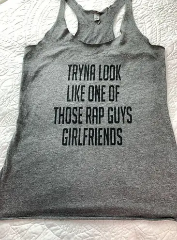 Next Level Rap guys girlfriend Tank Top Size medium