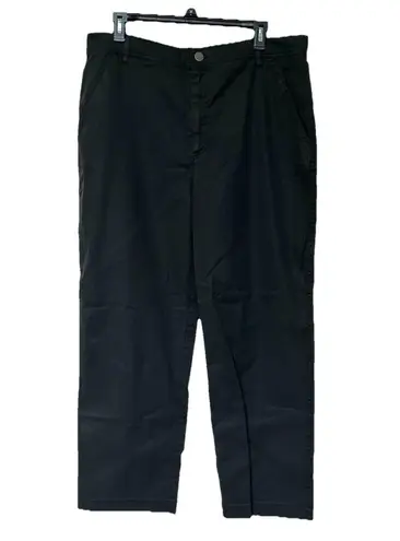 Peruvian Connection Pants Women’s 14 Black Straight Leg High Rise Trouser