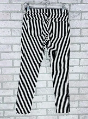 Rag and Bone  High Rise Ankle Skinny Jeans in Oba Print Stripe Size 26