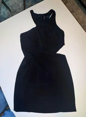JAYGODFREY mini black cut Out Cocktail Dress size 2