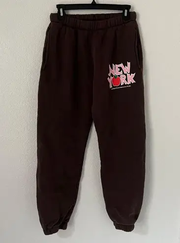 Madhappy NEW  NEW YORK EXCLUSIVE BROWN SWEATPANTS SZ MEDIUM