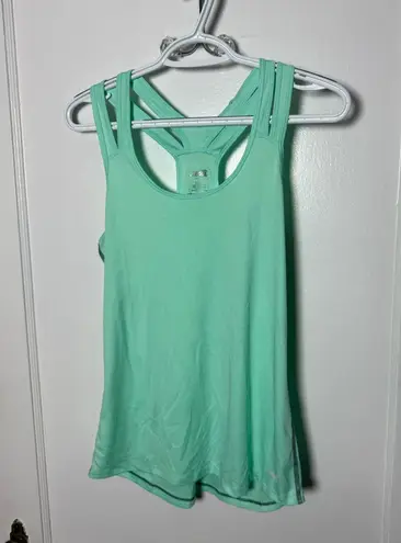 Avia Athletic Tank Top Racerback Light Green Running Yoga Activewear Women's S