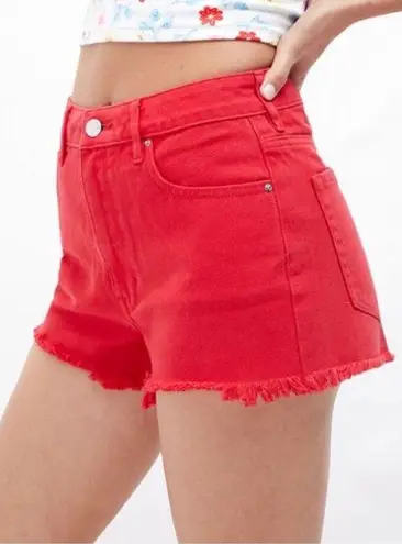 PacSun Red Festival Jean Shorts