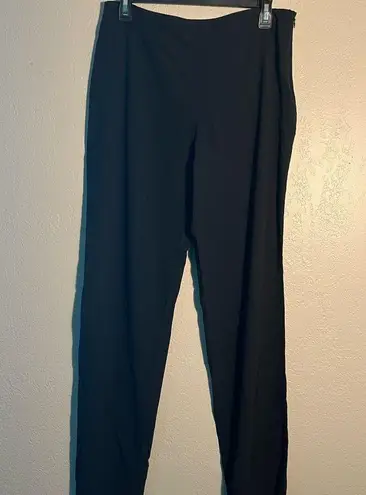Emporio Armani Black Straight Leg Pants Sleek Design SZ 30 Designer Leggings