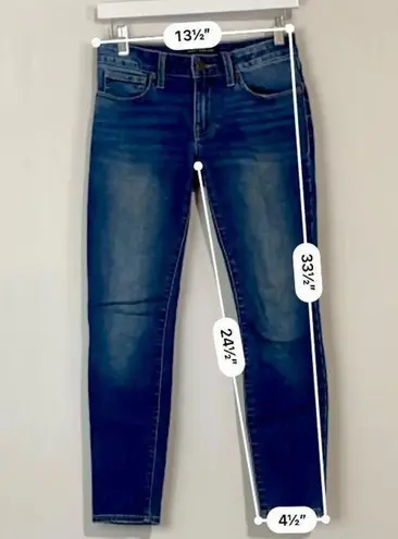 Lucky Brand  Women's Lolita Ankle Jeans Low-Rise Skinny Blue Wash Size 2/26 EUC