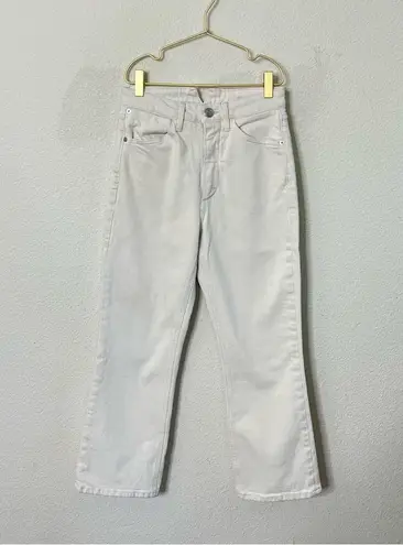 SPRWMN Ivory Crop Flare Denim Jeans Women’s Size 25 White