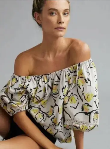 VELVET by GRAHAM & SPENCER Zoey Printed Top Medium Brown