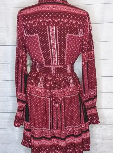 Altar'd State Dresden Fit and Flare Red Dress
