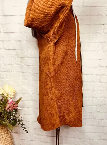 Boutique Cord & Plaid Hooded Shacket