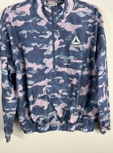 Reebok  Jacket Women Medium Multi-Colored Long Sleeve Stretch Waist Camo Athletic