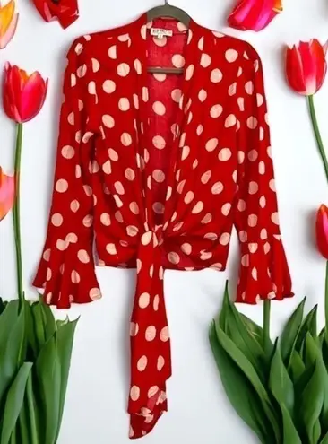 XIX PALMS 2 Red Polka Dot Tie