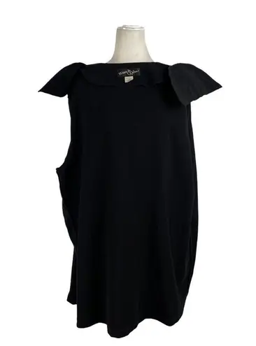 Vintage Hino & Malee Womens Size Medium Minimalist Boxy Oversized Black Jacket