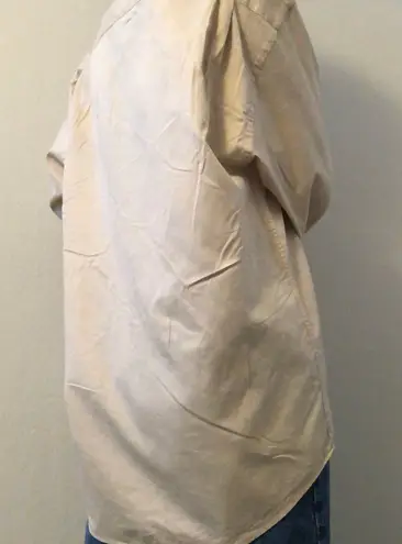 Valentino Garavani vintage valentino tan button up dress shirt