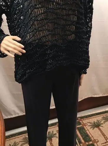 Alfani blue straight leg pants &side zipper size 6