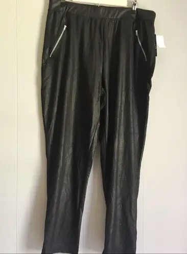 French Laundry One Step Up Zip Pocket Dress Pant Black Slacks XXL