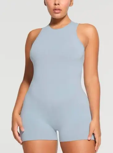 SKIMS Raw Edge Onesie Denim Size XL