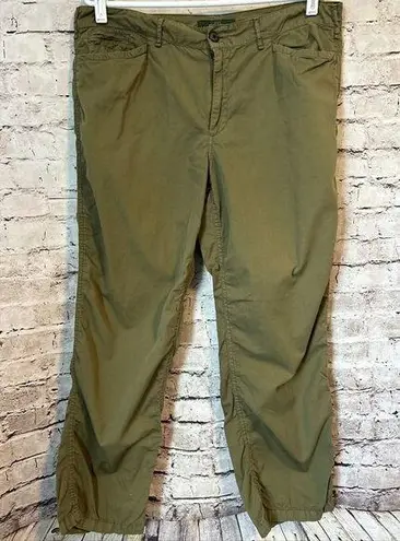 Ralph Lauren Lauren  Green Capri Crop Pants Women’s 14