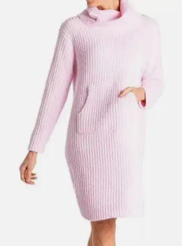 Softies Ultra Soft Marshmallow Slouch Turtleneck Lounger Chenille Sweater S/M Pink Size undefined