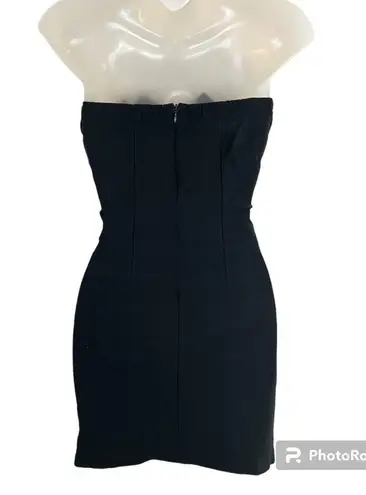 Body Central Black Strapless Mini Dress