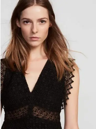 Sandro 💕 PARIS💕 Lindsey Lace Mini Dress ~ Black Size 3 = US 8 NWT