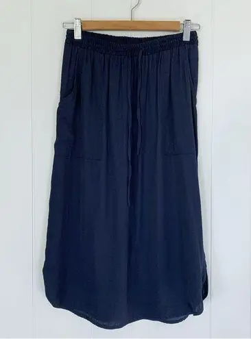 Silence + Noise  Navy Midi Skirt S thumbnail 1