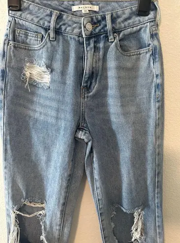 PacSun  Jeans Blue Distressed Denim Joggers Size 22 (00)