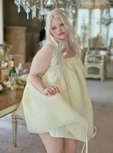 NWT Selkie The Powder Puff in Dole Whip Yellow A