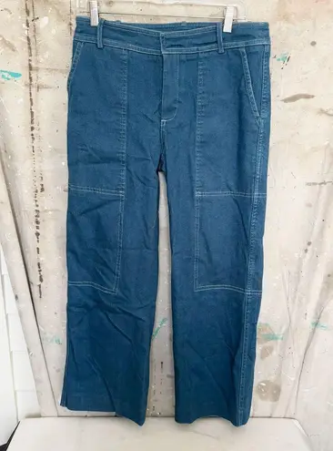 Junko Shimada Utility Wide Leg Denim Pants Blue Size 10
