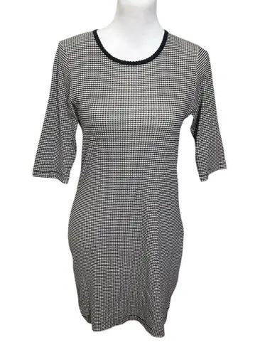 DOEN Carmen La Maddalena Dress Women’s Size Large Gingham Black White Cotton
