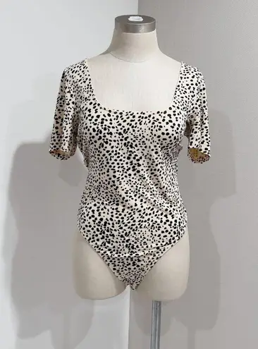 ASOS  Design Women's Animal Print Short Sleeve T-shirt Bodysuit Size 12