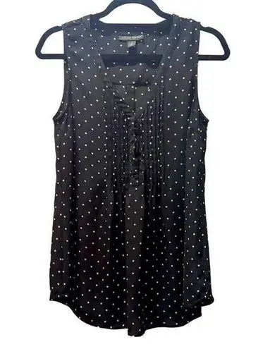 A pea in the pod  Maternity Size Small Polk-a-dot Black Sleeveless Tank Shirt Top