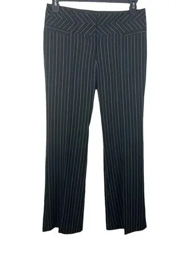 Stooshy Black White Pin Stripe Flare Career Dressy Size 7 Pants NWT
