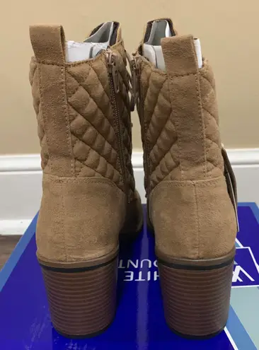 White Mountain Tan Dorsett Lace Up Combat Boots