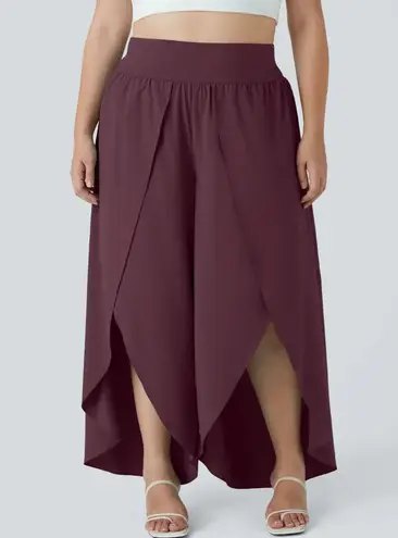 Halara NWT Breezeful Palazzo Flowy Wide Leg Casual Pants in Amaranth Purple