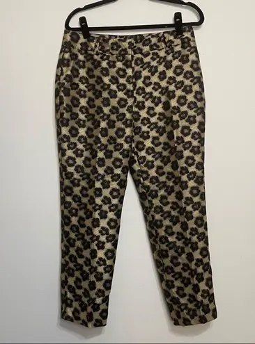 Ann Taylor  Factory Cheetah Gold & Black Pants