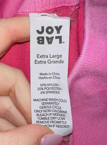 JoyLab Bubblegum Pink High Waisted 7/8 Length Seamless Leggings size XL